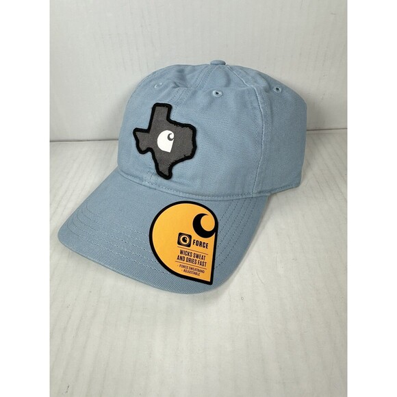 Carhartt Canvas Texas Patch Blue Hat Cap AH5527 One Size BRAND NEW - Picture 2 of 3